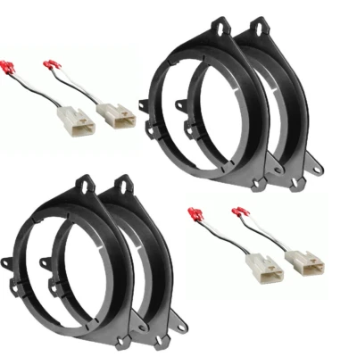 AMERICAN INTERNATIONAL 6.5 in Front/Rear Speaker replacement install Adapters for Toyota/ Scion