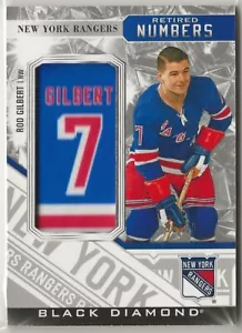 Patch numero ritirato 2023 2023-24 Black Diamond Rangers RRNPRG Rod Gilbert /99 - Foto 1 di 2