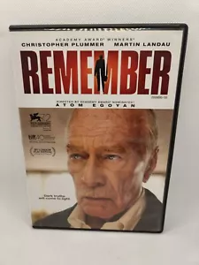 Remember (DVD, 2015) Christopher Plummer - DISC IN GREAT SHAPE - Picture 1 of 3