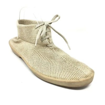 Arcopedico Botas Mocasín Botines Zapatos Mujer Talla 42 EU 11 EE. UU. Tela Beige Foto 1 de 4