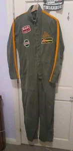 Vintage Overalls Yelawolf Style Military Workshop Mechanic Castrol Yamaha KLG - Picture 1 of 14