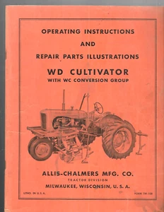 Manual de instrucciones de funcionamiento del cultivador Allis-Chalmers WD - Imagen 1 de 3