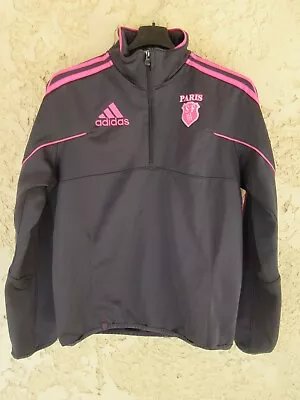 Sweat training rugby STADE FRANCAIS PARIS Adidas Formotion shirt gris 168 S - Photo 1/4