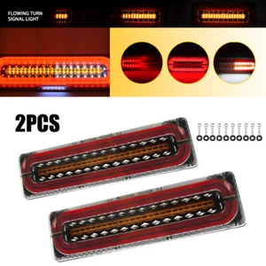 2X LED Submersible Waterproof Stop Tail Light Trailer light Boat Truck Lamp 46cm - Picture 1 of 10