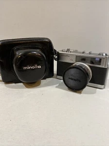 Vintage Minolta Hi-Matic 7s Camera, Lens & Case 1:1.8 CLC Rokkor PF 45 mm - Picture 1 of 16
