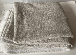 chenille pale beige upholstery plain limestone Upholstery Fabric 4yds 54" width - Bild 1 von 2