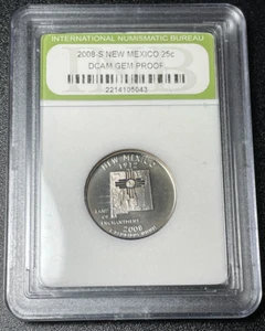 2008-S US Statehood Quarter New Mexico NM 25c  DCAM Gem Proof - Picture 1 of 3