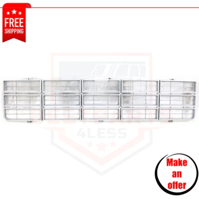 New Grille gray shell w/insert for 1977-1980 Chevrolet C10,C20,C30 Cheyenne - Image 1 of 4