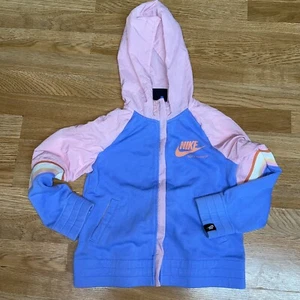 Nike Girls' Sportswear Heritage Full Zip Hoodie SIZE M CU8293-478 - Picture 1 of 7