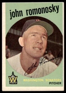 1959 Topps John Romonosky RC Washington Senators #267A - Bild 1 von 2