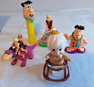 Flintstones Toys 5 Lot Of all Brands Fred Pebbles Small Sizes toys - Picture 1 of 6