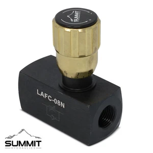 Hydraulic In-Line Adjustable Variable Control Valve w/ Free Rev Flow, 1/2” NPT - Picture 1 of 4