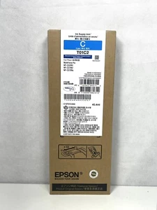 Cartouche d'encre cyan Epson T01C2 C13T01C200 pour WF-C529R C579R C579Ra NEUF - Photo 1/5