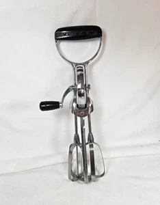 Vintage EKCO Best Hand Held Crank Mixer Egg Beater Stainless Steel Made In USA - Picture 1 of 8