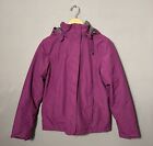 Lands End Coat Small Womens Winter Parka Thermacheck Windcheck Fleece Lined