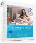 Waterproof Smooth Top Mattress Protector Breathable Hypoallergenic Cover