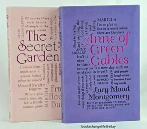 ANNE OF GREEN GABLES ~ THE SECRET GARDEN ~ Set of 2 Faux Leather Classics ~NEW~ - Picture 1 of 4