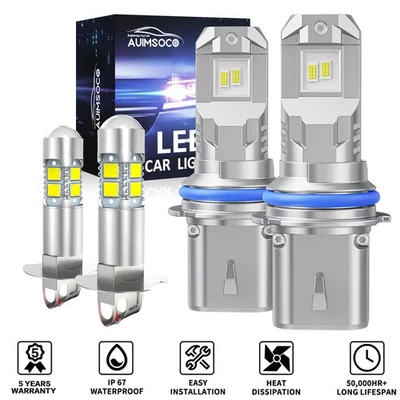 Combo de faros antiniebla LED 6000K para Nissan Máxima 1986-1992 1995-1999 Foto 1 de 4