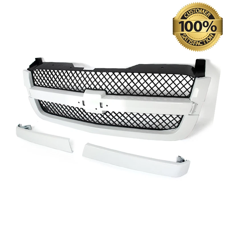 Summit White & Black Grille Assembly For 2003-2007 Chevrolet Silverado 1500 SS Foto 1 de 4