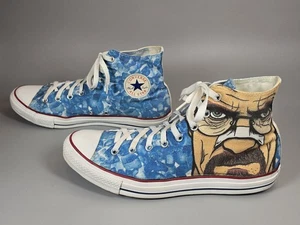 SIZE 11.5 Converse Chuck Taylor All Star Custom Breaking Bad Walter White X7650 - Picture 1 of 9