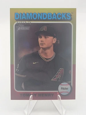 2024 Topps Heritage - Tommy Henry #90 Chrome Refractor /575 - Image 1 of 3