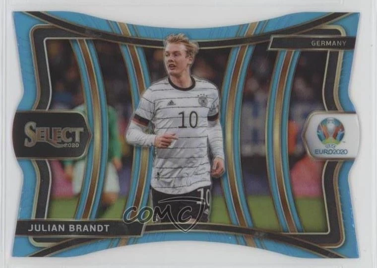 2020 Select UEFA Euro Preview Mezzanine Die-Cut Light Blue Prizm Julian Brandt - Image 1 of 2