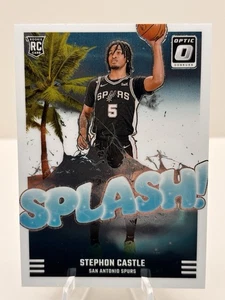 STEPHON CASTLE RC 2024-25 Panini Optic NBA Splash! Insert #14 Spurs Rookie - Bild 1 von 2