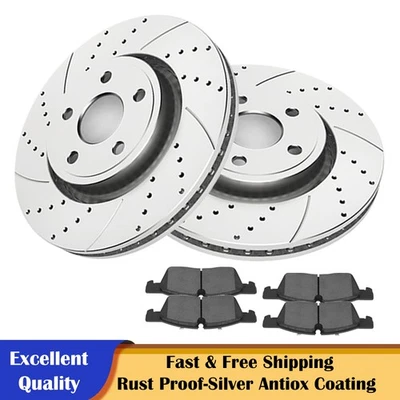 Dodge Durango Grand Cherokee 2013-2020 13,78" discos delanteros rotores pastillas de freno Foto 1 de 4