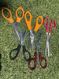 Lote de 5 Tijeras Utilitarias - Colores Mezclados - Manijas de Plástico - Multiusos  - Imagen 1 de 3