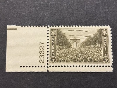 1945 U.S. Armed Forces Army Paris France 3 Cent Sc #934 Single Stamp MNH OG - Image 1 of 2