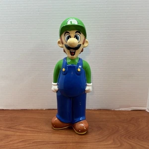 Super Mario Keramik Musical (funktioniert) Coin Bank 1993 Luigi Nintendo Lizenziert RAR - Bild 1 von 11