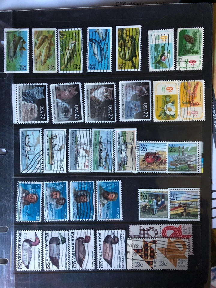 US Used 4-, 5- Part Se[Ten issues. 10 Diff Issues, 43 stamps - Image 1 of 2