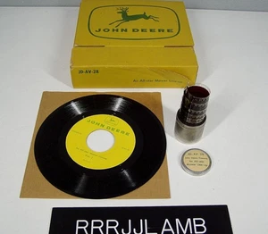 Vtg 50/60's John Deere Dealer Training Film Strip & 45 Record ALL STAR MOWERS - Picture 1 of 6