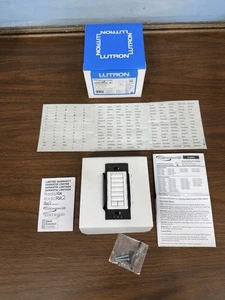 Lutron HQWD-W6BRL-WH HomeWorks QS kabelgebunden seeTouch Tastatur Neu - Bild 1 von 16