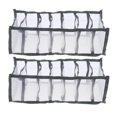  2 Pcs Organiseur Pantalon Organisateur Vetement Placard De Chaussettes - Photo 1/4