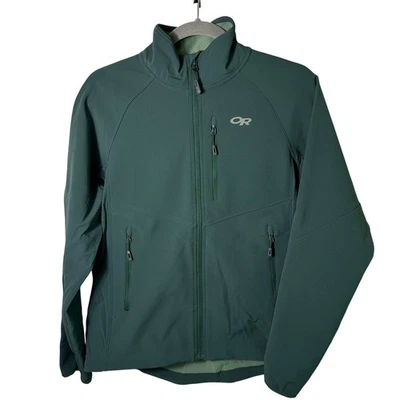 Outdoor Research Women's Ferrosi Grid Jacket Small Green Full Zip Fleece Lined - Image 1 of 4