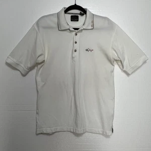 Greg Norman Collection Men's White Polo Shirt Size Medium Cotton Casual Wear - Picture 1 of 14