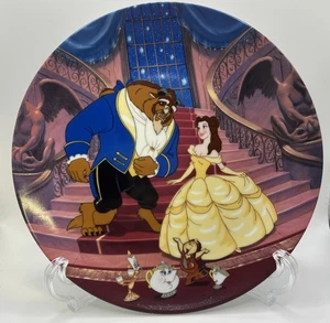 Disney Beauty & the Beast Knowles Collector Plate A Blossoming Romance - Picture 1 of 2