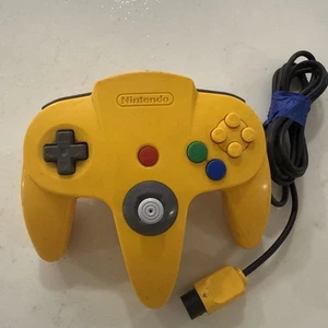 Official Nintendo 64 Yellow Controller OEM N64 Original Tight Stick Tested - Picture 1 of 3