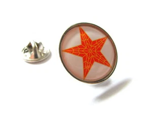 RUSSIAN KREMLIN STAR RUBY STARS LAPEL PIN BADGE GIFT - Picture 1 of 1