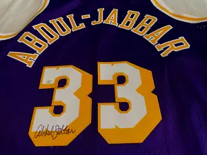 ABDUL JABBAR Signed (Adidas) Lakers Jersey -JSA Authenticated #TT65849 - Picture 1 of 4