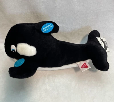 Animal de peluche Free Willy 2 Dakin Whale 16"" Warner Bros vintage 1995 Foto 1 de 4
