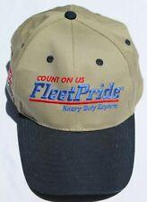 FLEET PRIDE HEAVY DUTY EXPERTS COUNT ON US OSFM Hat Tan Black Never Worn #D-7