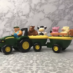 John Deere Animal Sounds Hayride Tractor 18+ Months Kids Toy Tested Working - Picture 1 of 12