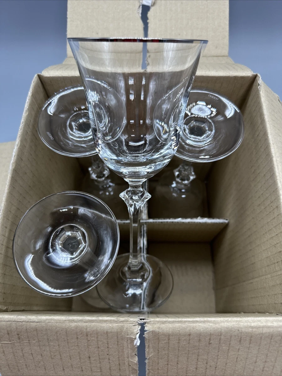 ONEIDA Flavor First Crystal Wine Glasses - Set Of 4 For Champagne & White Wines