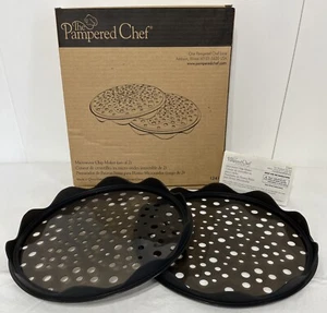 Pampered Chef Microwave Chip Maker Set Of 2 New In Box - Picture 1 of 4