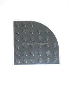Lego Dark Bluish Grey 6 x 6 ROUND CORNER PLATE, 6003, Quantity 4, New - Picture 1 of 1