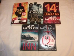 5 Paperback Books  James Patterson All Listed Box IS - Picture 1 of 9