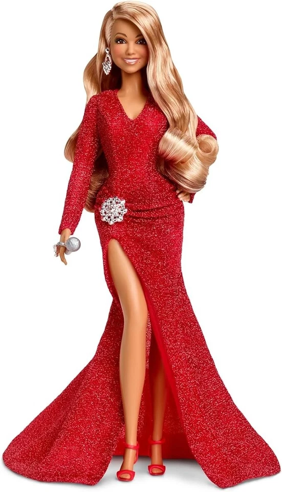 Mariah Carey Barbie Holiday Christmas Red Dress Mattel HJX17 Mattel Mail Box