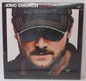 DISCO DE VINILO JEFE AUTOGRAFIADO A MANO FIRMADO POR JSA de Eric Church - Imagen 1 de 2